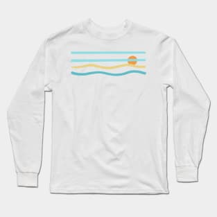 Retro Summer Wave Long Sleeve T-Shirt